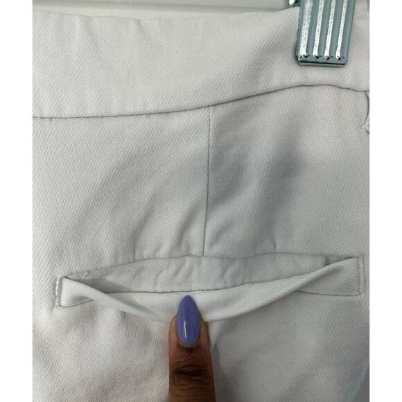 J.Jill White Office Wearever Collection Refined Woven Trouser Pants Size 10 Tall - Picture 7 of 11